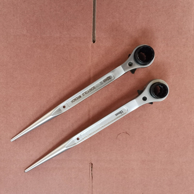 Top Quality Industrial Color Podger Handle Ratcheting Scaffold Spanner 19mm 22mm Scaffolder Rigging Ratchet Wrench