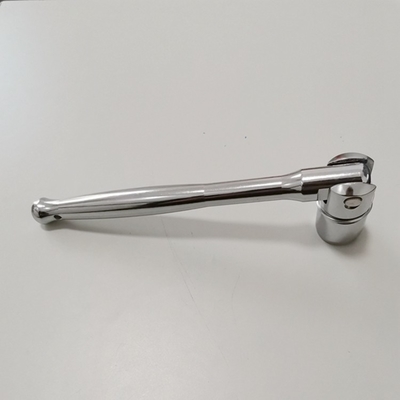 Bright Chrome Steel Scaffolding Swing-over Box Spanner 12 Points 7/16in 21mm Poker Handle Scaffolder Spanner