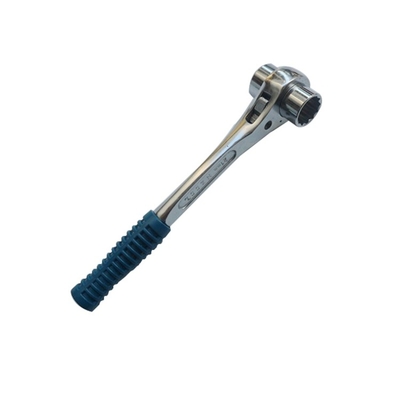 Soft Handle Metric Bi-hexagon 19mm 22mm Socket Scaffold Spanner Ratcheting Spanner Short Handle Podger