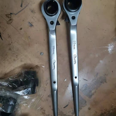 Chrome Vanadium Steel Cold Forged 12 Points Double Sizes Socket 19mm 22mm 650Nm Germany Scaffold Grip Ratchet Wrench