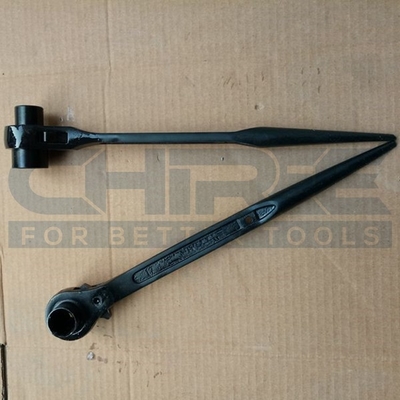 Hater Ratchet Wrench Scaffolding Podger Ratchet End Double Socket 17 x 22mm for Construction Tools