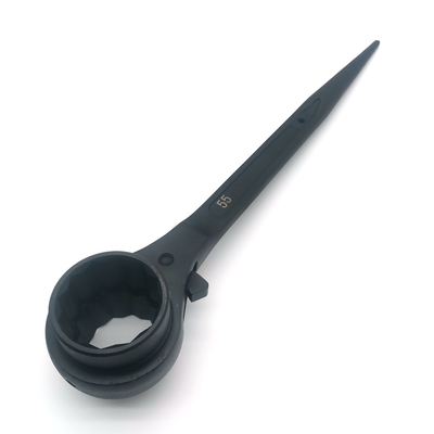 Double Sockets 50mm 55mm Scaffolding Reversible Podger Ratchet Forged Shaft Spud Ratchet Wrench