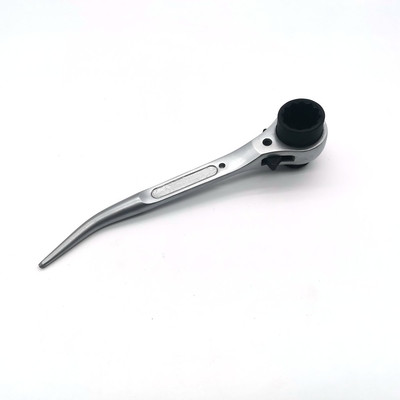 Cranked Spud Ratchet 19/21mm Scaffolding Podger Ratchet Forged Shaft Stubby Podger Wrench