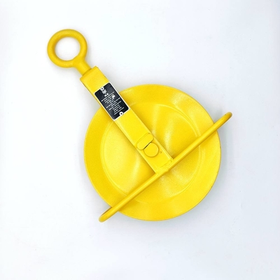 Yellow Color SGS Tested 10in Gin Wheel for Scaffolding Materials Couplers Lifting Hoisting Rope Pulley