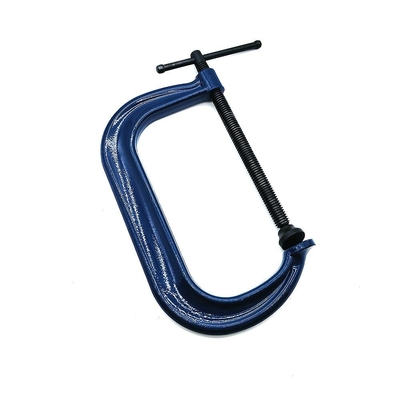 Wholly Forged Steel C-type Clamp, 6 inch G Clamps with Powder Painting Finishing for Welding Fabrication
