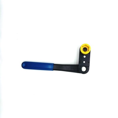 Waterworks Ratchet Wrenches Adjustable Pivot Blue Handle Double Hex Socket 1-1/4&quot; x 1-1/16&quot; for Lineman Power Line Tools