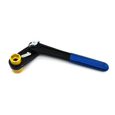 Waterworks Ratchet Wrenches Adjustable Pivot Blue Handle Double Hex Socket 1-1/4&quot; x 1-1/16&quot; for Lineman Power Line Tools