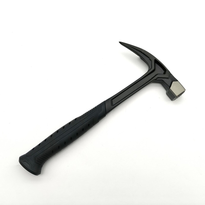 All Steel Roofing Hammer 600g Wholly Forged Single Claw Magnetic Nail Holder Side Nail Puller Fiberglass Rubber OEM for Roofers