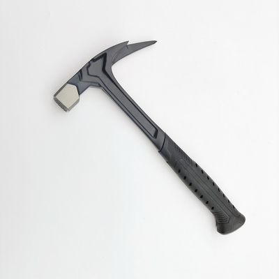 All Steel Roofing Hammer 600g Wholly Forged Single Claw Magnetic Nail Holder Side Nail Puller Fiberglass Rubber OEM for Roofers