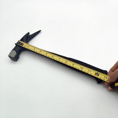 All Steel Roofing Hammer 600g Wholly Forged Single Claw Magnetic Nail Holder Side Nail Puller Fiberglass Rubber OEM for Roofers