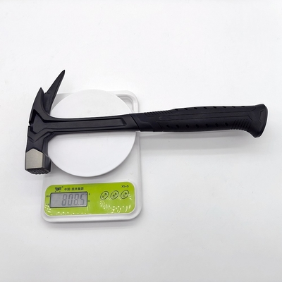 All Steel Roofing Hammer 600g Wholly Forged Single Claw Magnetic Nail Holder Side Nail Puller Fiberglass Rubber OEM for Roofers