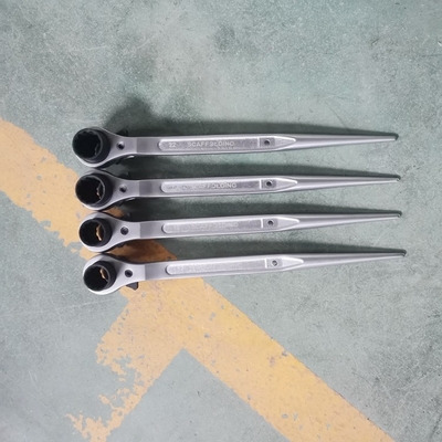 Scaffold Rigger Tools 19x22 mm Straight Podger Handle Nickel Finish Scaffold Ratchet Spanners for Germany USA