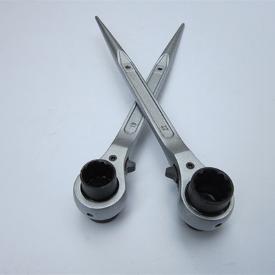 315mm Long Chrome Vanadium Steel Socket Scaffold Ratchet Forged Podger Handle Staging Ratchet 19mm 22mm