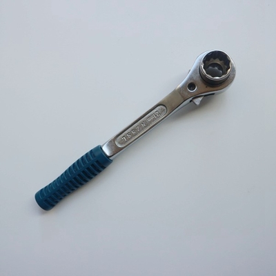 Soft Handle Metric Bi-hexagon 19mm 22mm Socket Scaffold Spanner Ratcheting Spanner Short Handle Podger