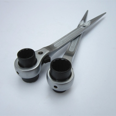 Hand Tools 19mm 22mm 3/4  7/8 12 Point Double Ended Socket Ratcheting Podger Scaffold Spud Wrench