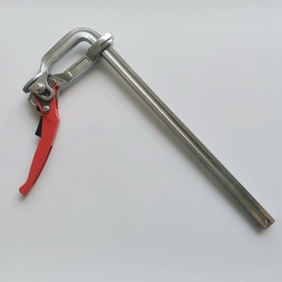 Carbon Steel Red Power Painting Drop Forged Steel Swivel Pad Lever Bar Quick Ratchet F Clamps 120mm x 300mm