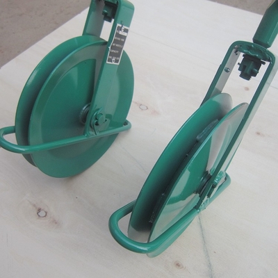 Green Powder Coating SWL250kgs BLC 1000kgs Gin Wheel 10" Pulley for Scaffolding
