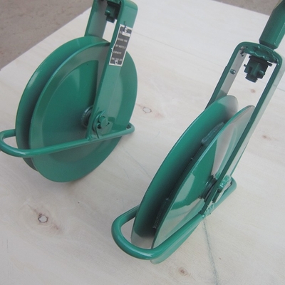 Green Powder Coating SWL250kgs BLC 1000kgs Gin Wheel 10&quot; Pulley for Scaffolding