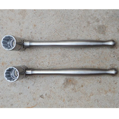 Light Weight Strong Flexible Socket Scaffolder Poker Spanner 21mm 7/16in Bi-hex Natural Finish