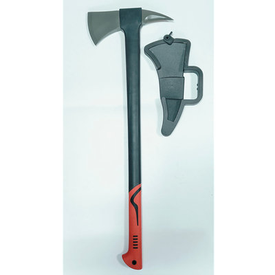 European Combo Hatchet With Log Pick Axe Fiberglass Handle Forged Head Spiked Firefighter Fireman Emergency Tools for Splitting